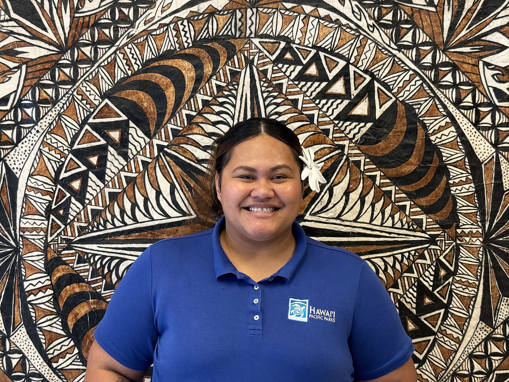 Melekuina at the NPSA visitor center.