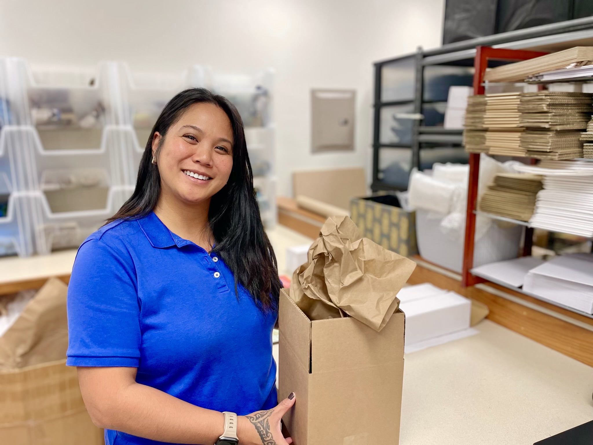 kiry galipir in the hppa warehouse